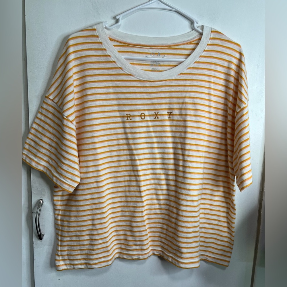 Roxy Striped Boxy Tee